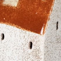 tételeket Kerámia ház dekoráció kéménnyel, mécsesház, ősz és tél, 13cm, 2 darab