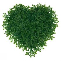 tételeket Dekoratív szív puszpáng mesterséges díszszőnyeg zöld 30,5cm
