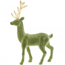 tételeket Dekoratív szarvas dekoratív figura dekoratív rénszarvas nyelt zöld H37cm