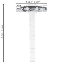 tételeket Esküvői hajtókatűk átlátszó/ezüst 5 cm 50 darab