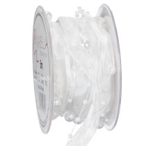 tételeket Esküvői szalag fehér 20mm 5m