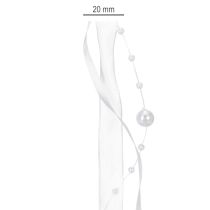 tételeket Esküvői szalag fehér 20mm 5m