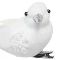 tételeket Esküvői dekorációs galambok galambpárként klipszes fehér 22cm 2 db