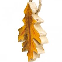 tételeket Díszlevél fa felakasztáshoz színes őszi dekorációhoz 6,5×4cm 12db