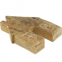 tételeket Faház dekoráció Karácsonyi ház faház dekoráció fa állvány H15cm