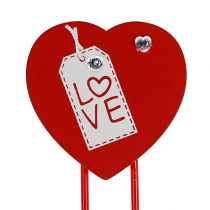 tételeket Fa klipsz szív &quot;Love&quot; dekoratív szív Valentin-napi ajándék 2db