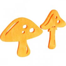 tételeket Szórványos díszítő gombák, őszi dekoráció, szerencsegombák díszítéshez narancs, sárga, zöld, rózsaszín H3,5/4cm SZ4/3cm 72 db