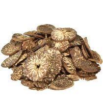 tételeket Fa szeletek, dekoratív fán termő gyümölcsök, natúr, DIY, FSC, 1-3,5 cm, 300g