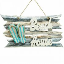 tételeket Fából készült „Beach House” tengeri függődekoráció 46×5×27 cm