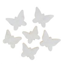 tételeket Fa pillangó fehér 2,8 cm - 3,3 cm 28db