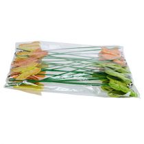 tételeket Fából készült pillangók boton, 3 színben, 8cm, 24 db