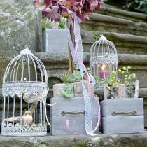 tételeket Ültető fa fiók mosott szürke 15×15cm/12×12cm 2 db-os készlet