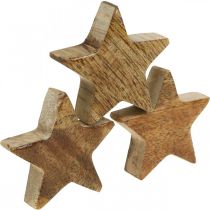 tételeket Fa csillagok szórják dekoráció csillag karácsonyi természetfény H5cm 12 db