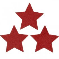 tételeket Fa csillagok piros permetező karácsonyi csillagok 3cm 72db