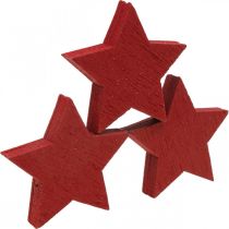 tételeket Fa csillagok piros permetező karácsonyi csillagok 3cm 72db