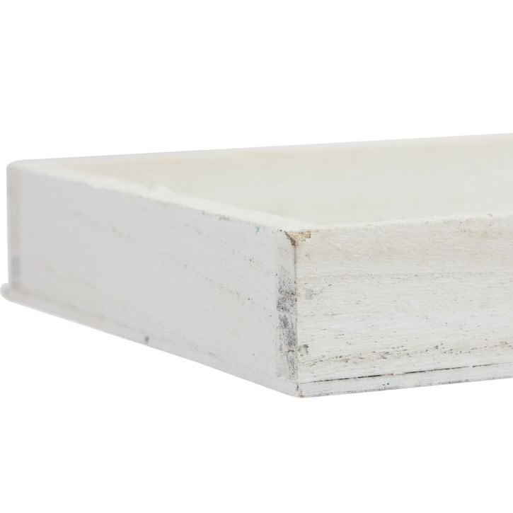 tételeket Fatálca fehér dísztálca kopott elegáns fa 35×15×3cm