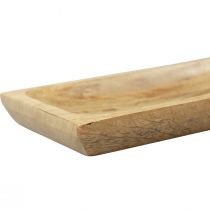 tételeket Fatálca téglalap alakú natúr mangófa 25x13x2,5cm