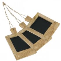 tételeket Mini deco tábla természet felakasztásához 9 × 13cm 3db