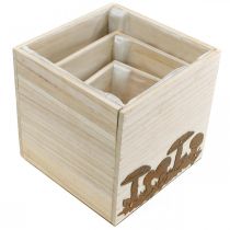 tételeket Növénykocka, virágláda, őszi dekoráció patinával 20/16/12cm 3 db-os szett