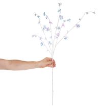 tételeket Mesterséges, finom virágzó ág irizáló virágokkal, 98 cm