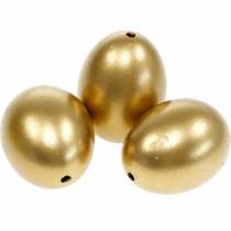 tételeket Csirke Tojás Golden Blown Eggs Húsvéti dekoráció 10 db