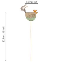 tételeket Húsvéti csirkerudak vidám tavaszi dekorációhoz, 7 cm, 12 darab