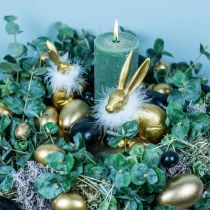 tételeket Csirke tojás Fekete húsvéti dekoráció Fújt tojás 10db
