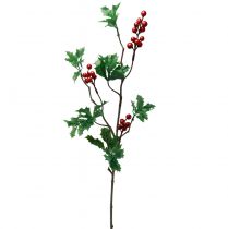 tételeket Ilex Artificial Holly Berry Branch Piros bogyók 75cm