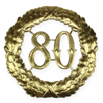 Jubileumi szám 80 arany Ø40cm