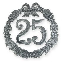 25. évfordulós szám ezüstben