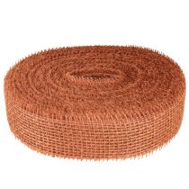 tételeket Juta szalag, vörös-narancssárga, hálós szalag, juta, ökológiai, terrakotta, 5cm széles, 40m hosszú