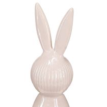 tételeket Dekoratív kerámia nyúlfigura modern belsőépítészetbe, 22 cm