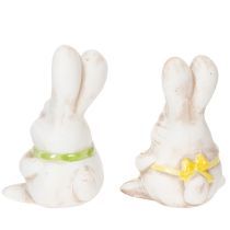 tételeket Húsvéti Nyuszi Figurák, Kézzel Festett Kerámia Dekorációk, Vidám Húsvéti Dekoráció, 11cm, 4 Darab