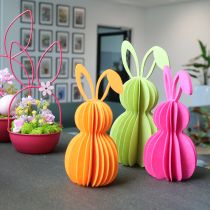 tételeket Dekoratív filc nyúlfigura tavaszi dekorációhoz, 20cm, 4 darabos