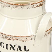 tételeket Kancsó fém dekoráció &quot;Eredeti 1982&quot; Cream Rust H16cm 2db