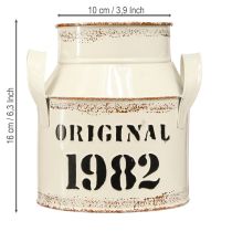 tételeket Fém díszes kancsó “Original 1982” Krém rozsdabarna M16cm 2db