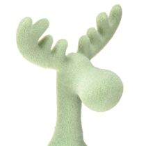 tételeket Szélzsámoly jávorszarvas dekoráció zöld, barna, menta színű, 31cm, 3 darab