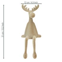 tételeket Elk pelyhesített szélű ülőgarnitúra barna 31cm 3 darab