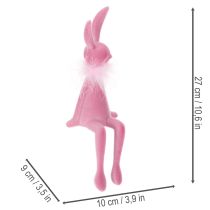 tételeket Húsvéti nyuszi figura tollboával, polcra akasztható, dekoratív húsvéti figura, 27 cm, 2 darab