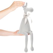 tételeket Karácsonyi rénszarvas figura hosszú lábakkal, polcon tárolható, 54 cm