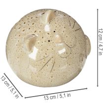 tételeket Kerámia Macska Dekoratív Figura, Kerek Dizájn Nappaliba Vagy Hálószobába, 13cm, 2 Darab