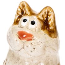 tételeket Kerámia Macska Dekoratív Figurák, Vicces Állatos Figurák Nappali Dekorációba, 8cm, 4 Darab