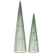 tételeket Fém virágkúpok, zöld, virágdíszekhez, 62 cm, 2 darab