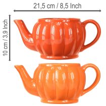 tételeket Kerámia virágtartó teáskanna narancssárga vegyes 21,5×13×10cm 2 db