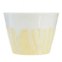 tételeket Citronella gyertya edényben kerámia sárga krém Ø8,5cm