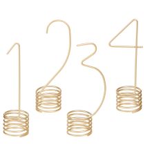 tételeket Adventi gyertya dekoráció 1-4 matt arany fémből, M10cm, 4 db