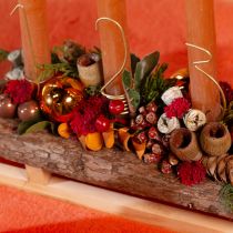 tételeket Adventi gyertya dekoráció 1-4 matt arany fémből, M10cm, 4 db