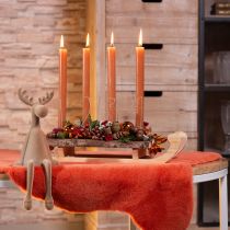 tételeket Adventi gyertya dekoráció 1-4 matt arany fémből, M10cm, 4 db