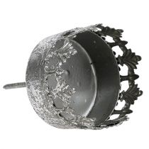 tételeket Mécsestartó antik ezüst mécsestartó Ø5cm M10cm 4 db