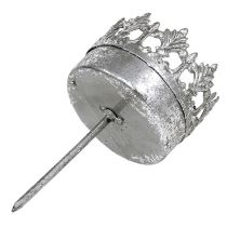 tételeket Mécsestartó antik ezüst mécsestartó Ø5cm M10cm 4 db